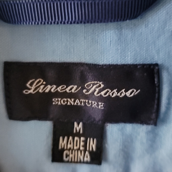Linea Rossa Signature Button Down Sz M 55/45 Linen - Picture 3 of 5